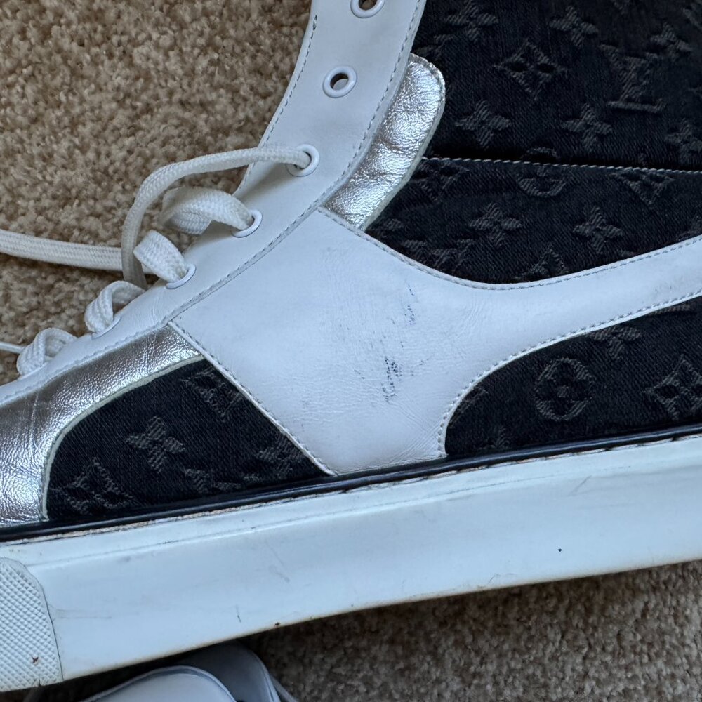 RARE Louis Vuitton Denim/Silver Skate Shoe Size 45 - Fits like US 12 - Picture 8 of 16